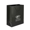 IMPRINTED BLACK Medium Paper Bag 8 W x 4 D x 10" H (100/box | Minimum order - 5 boxes)